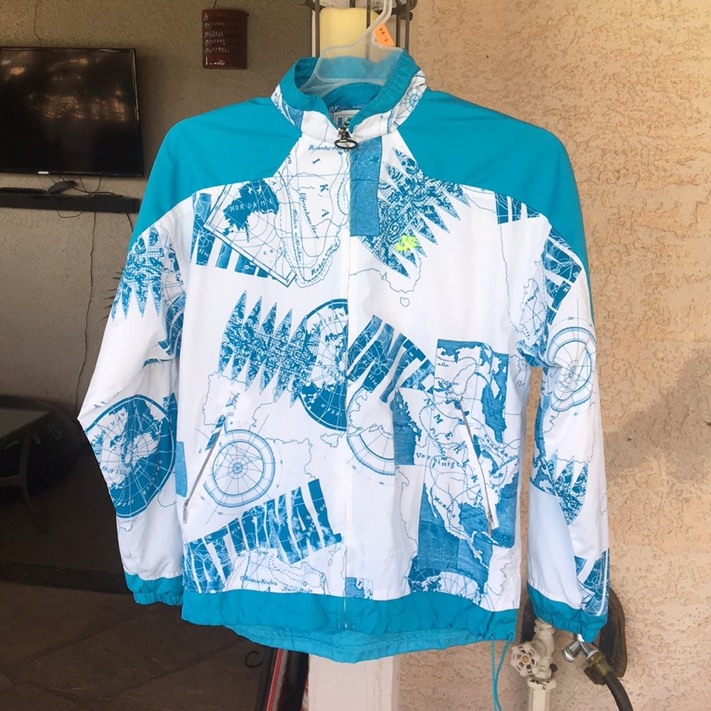 Vintage Nike map windbreaker